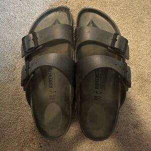 Birkenstock Charcoal Footbed Sandals
